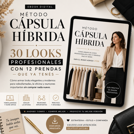 Método Cápsula Híbrida: 30 Looks Profesionales con 12 Prendas